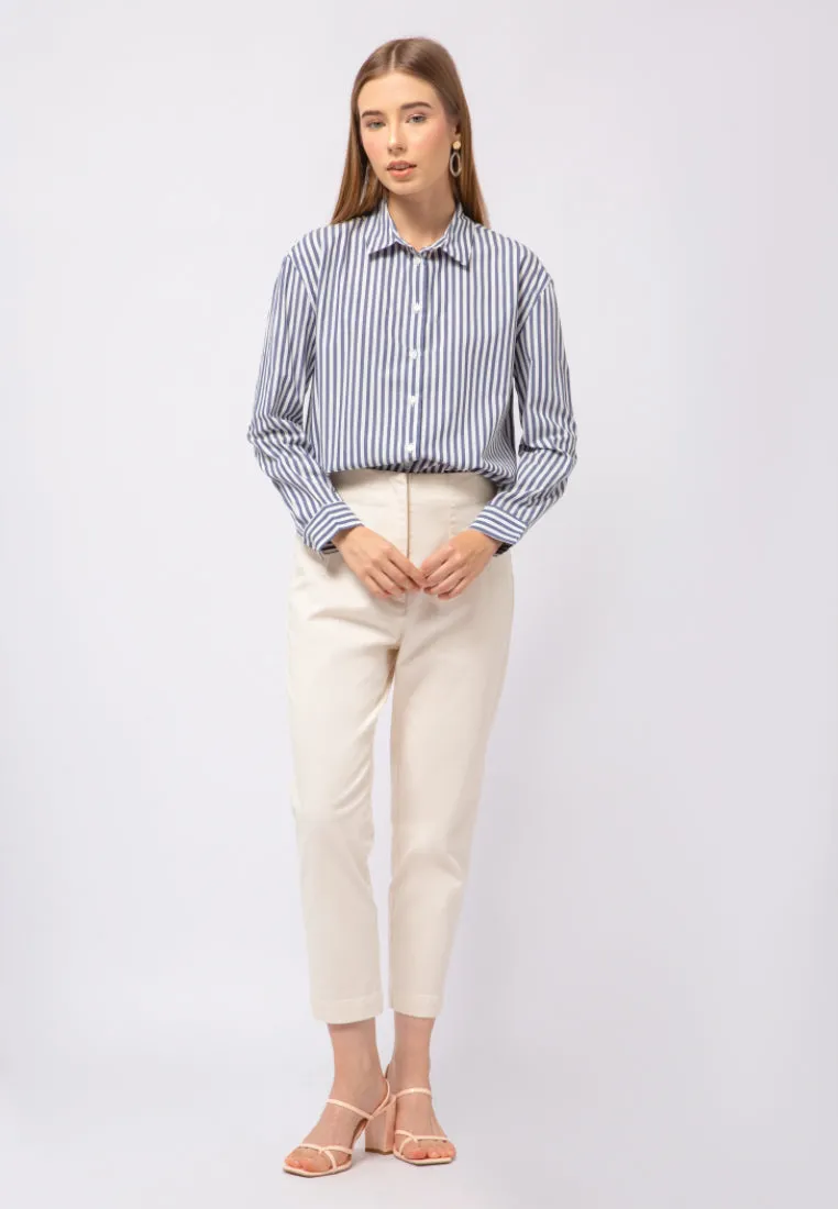 Loose Fit Stripes Blouse