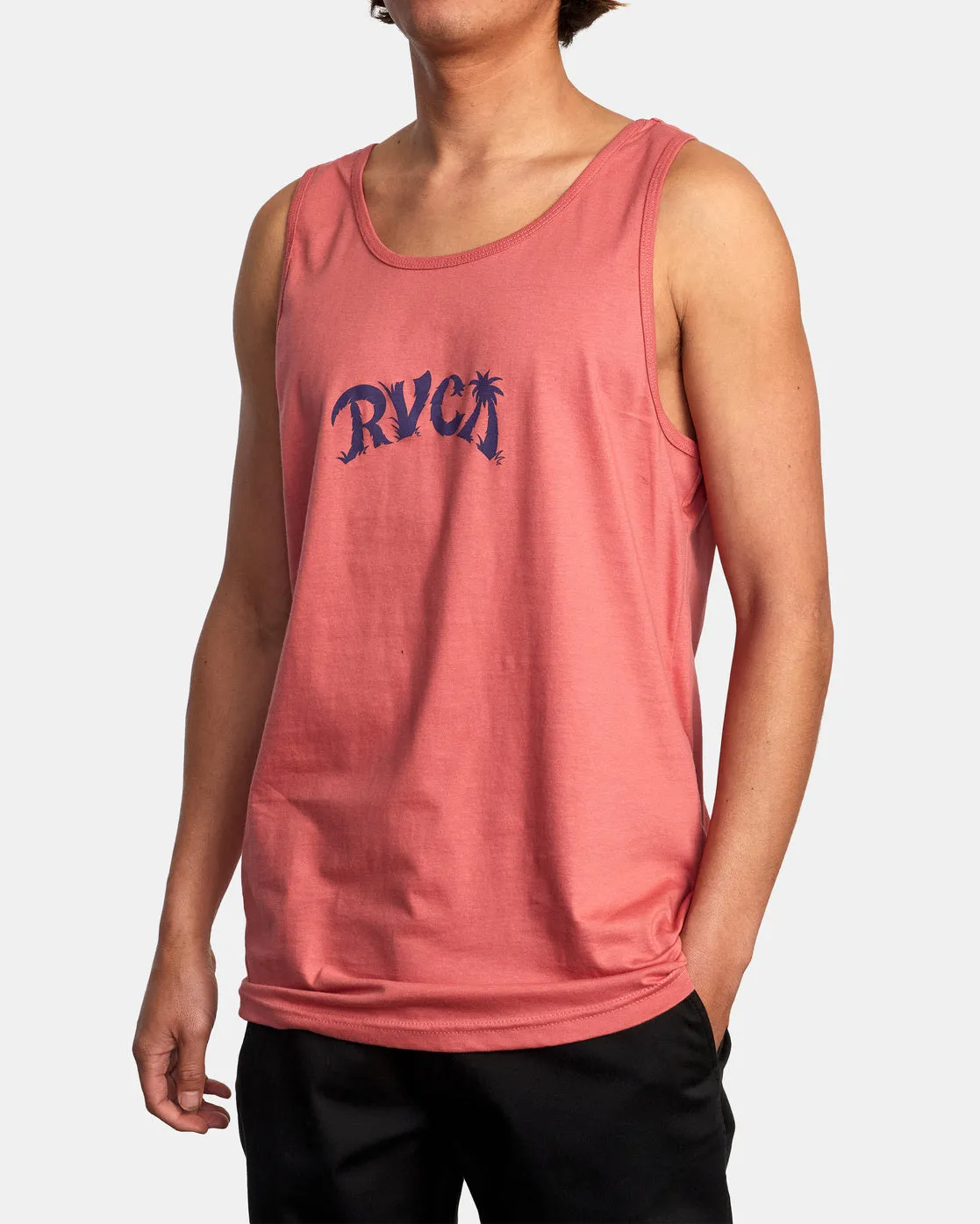 Lost Island Tank Top - Dusty Pink