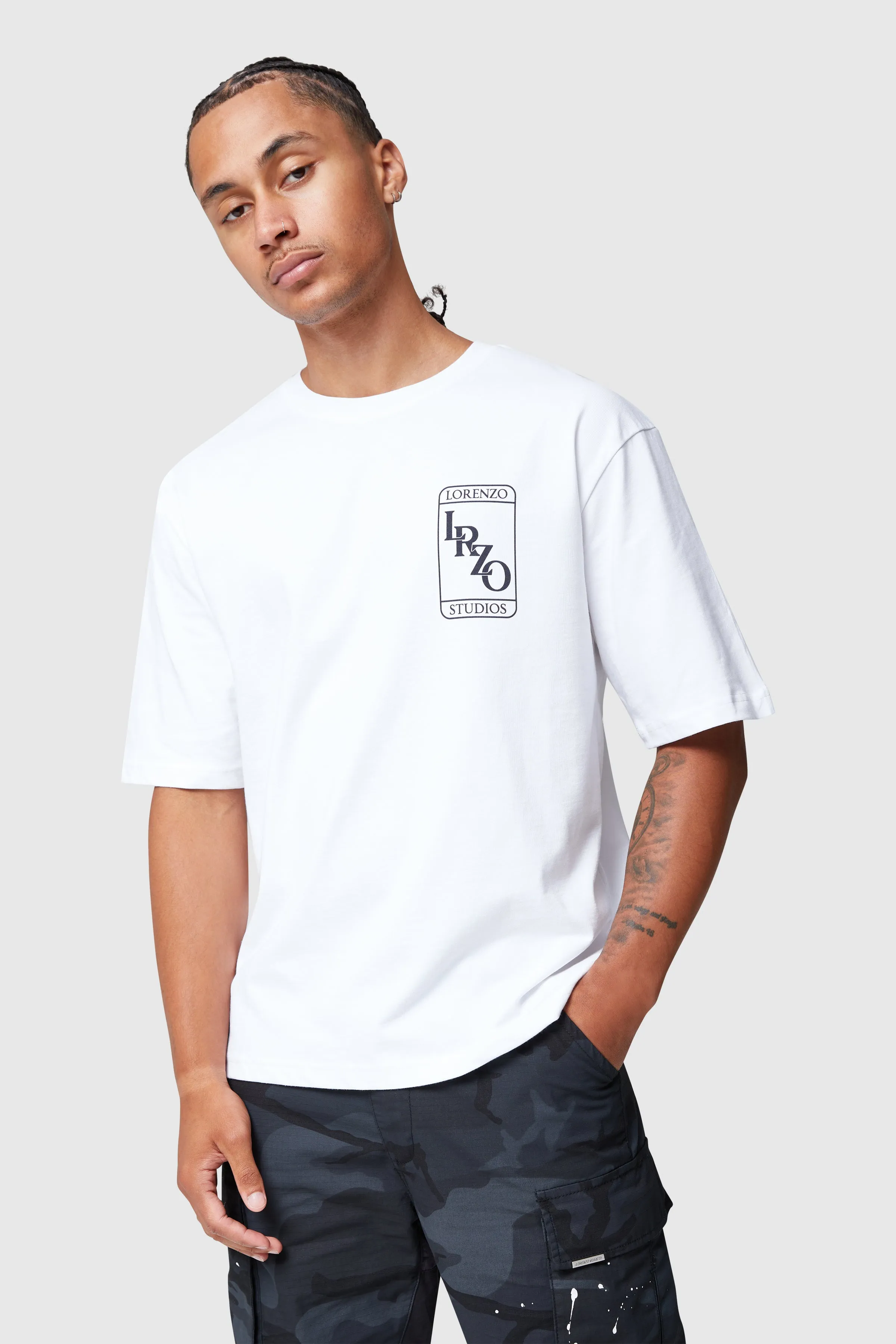 LRZO BADGE TEE - WHITE