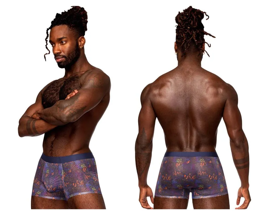 Male Power SMS-011 Sheer Prints Seamless Short Color Splatter