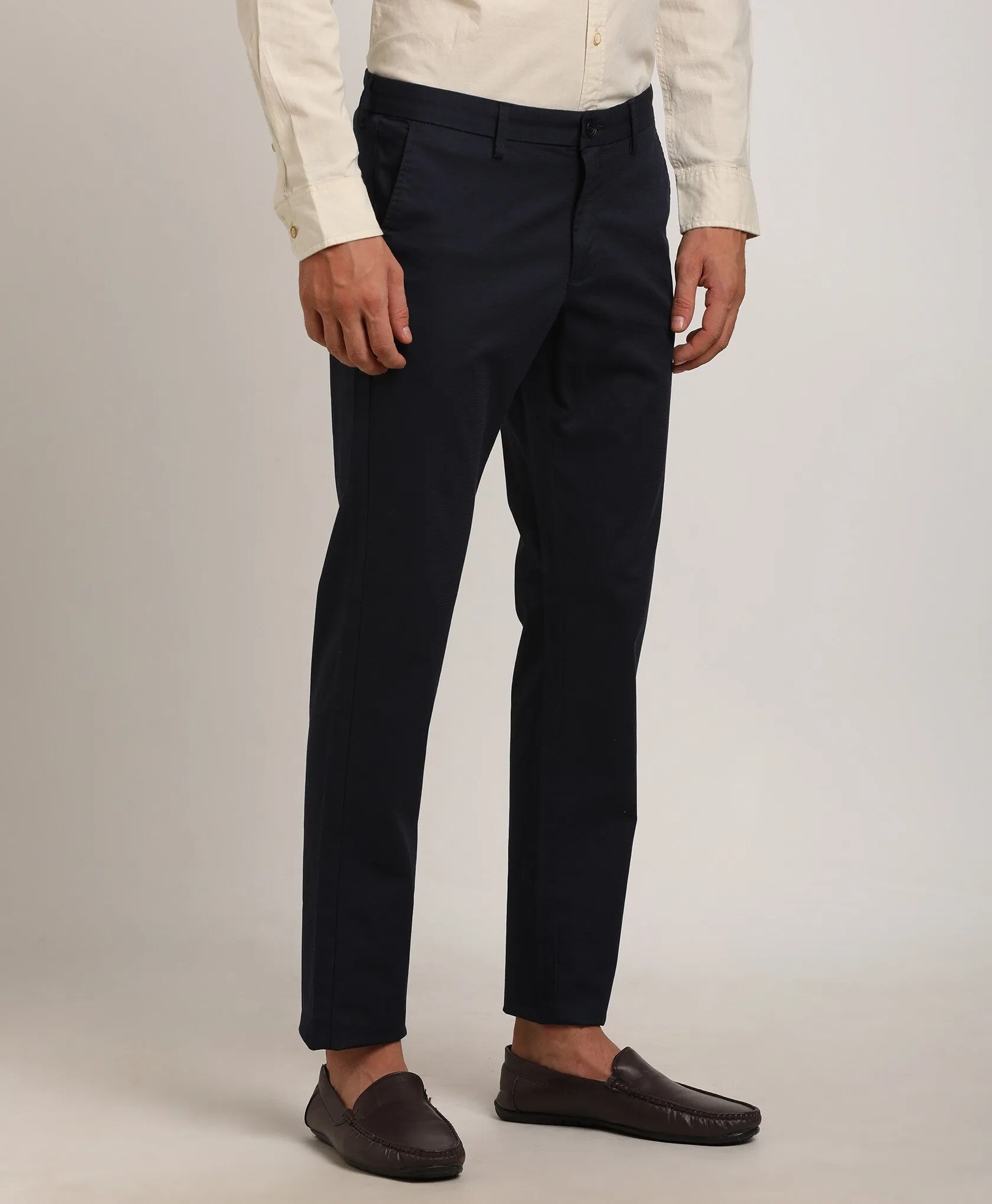 Men Brooklyn Fit Cotton Stretch Trouser