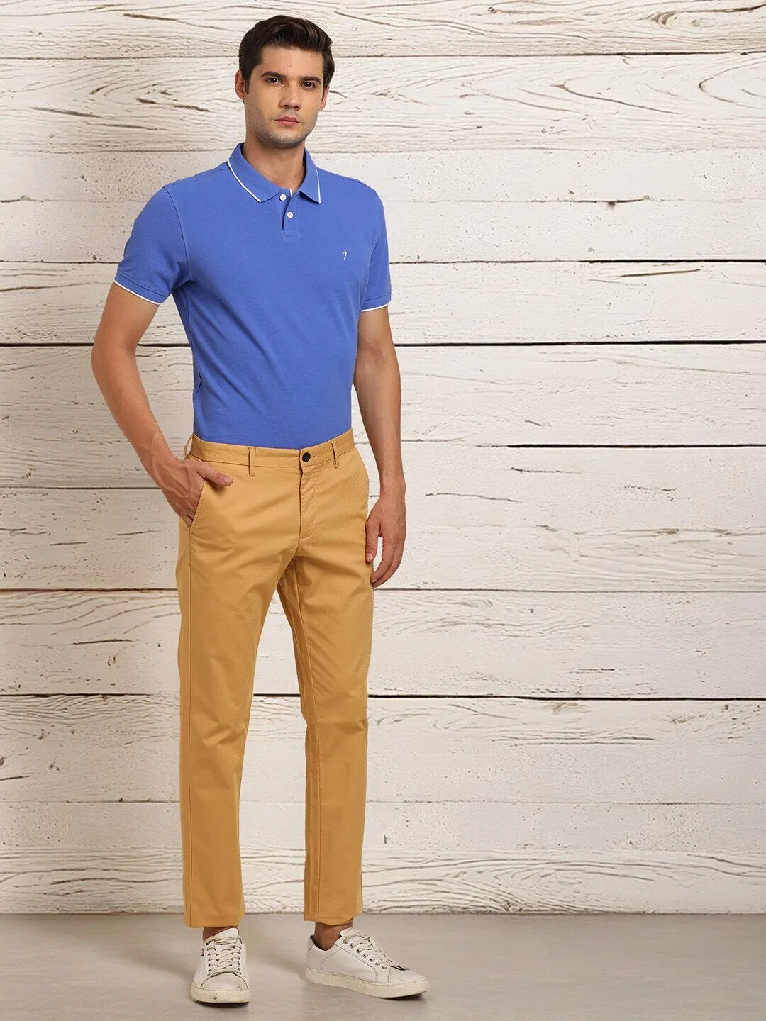 Men Brooklyn Fit Cotton Stretch Trouser