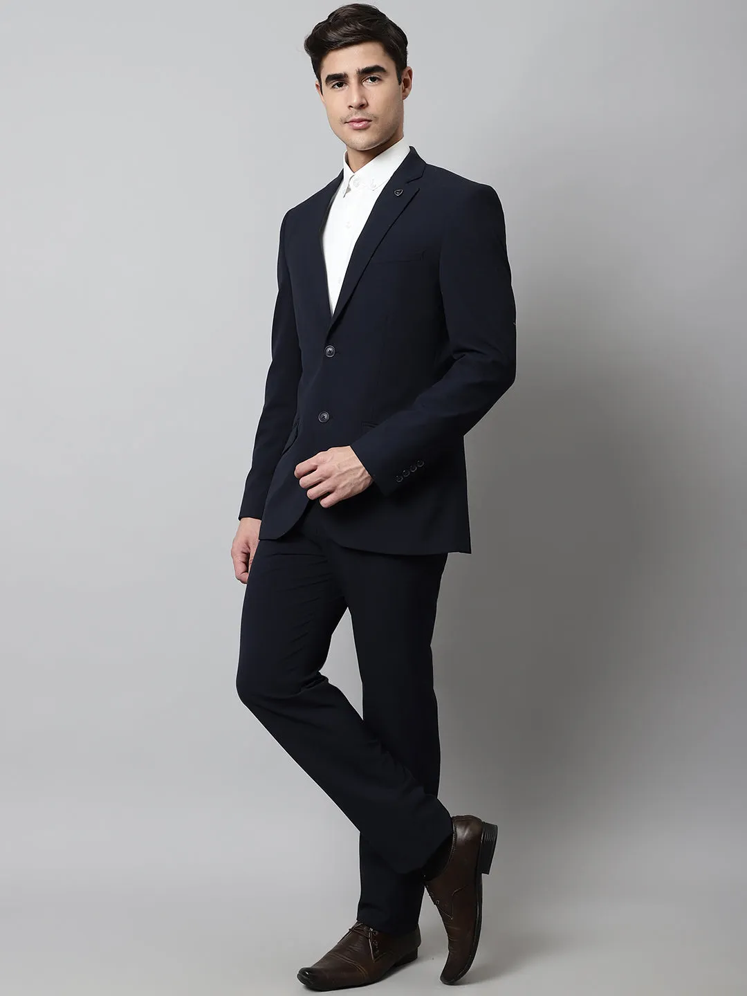 Men Navy 2 Piece Suit