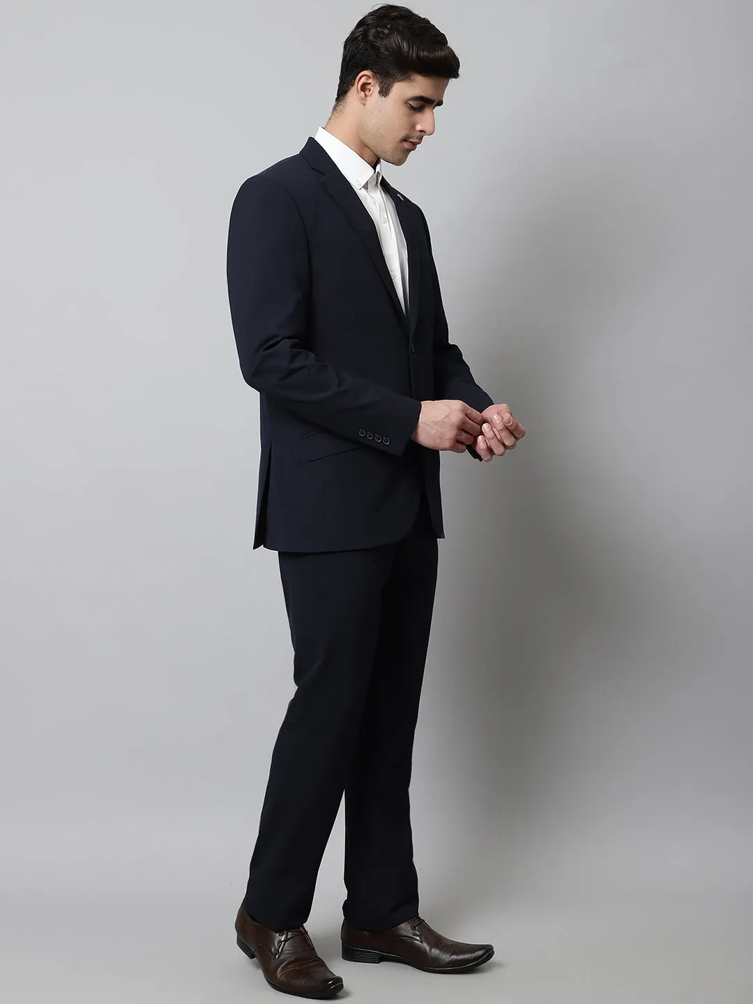 Men Navy 2 Piece Suit