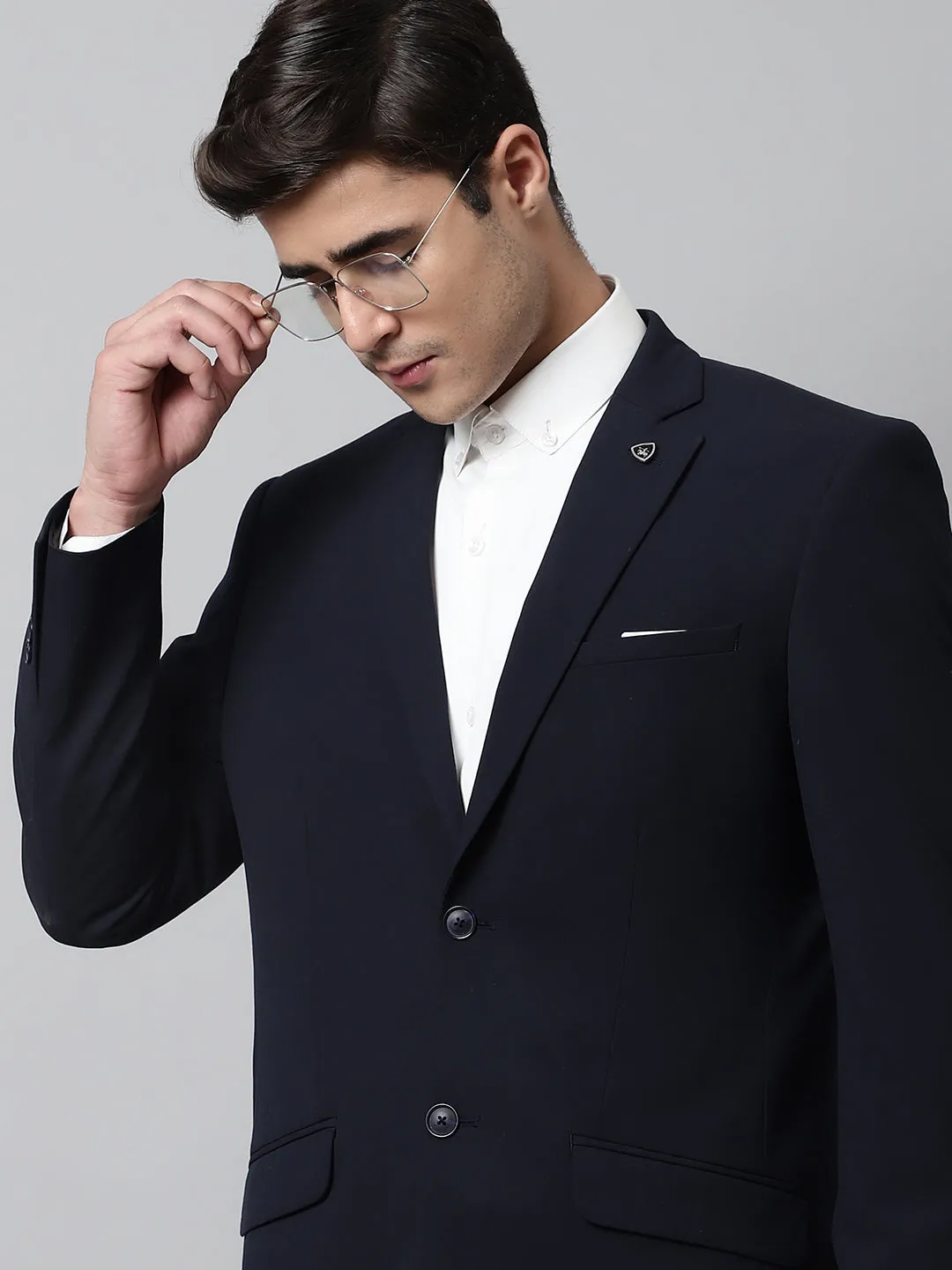 Men Navy 2 Piece Suit