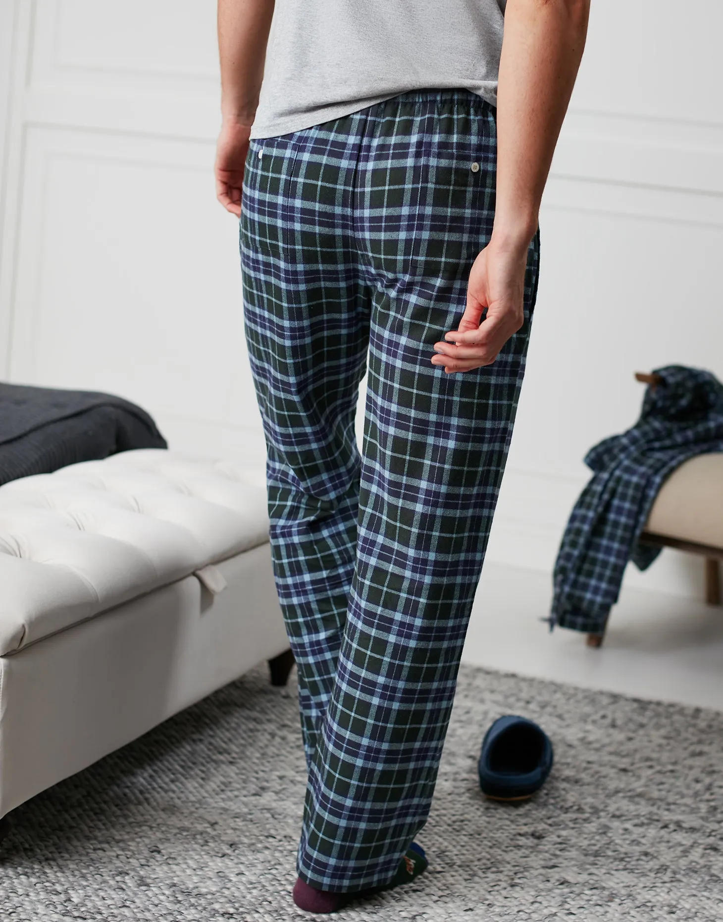 Men's Brushed Cotton Pyjama Trousers – Jura Tartan