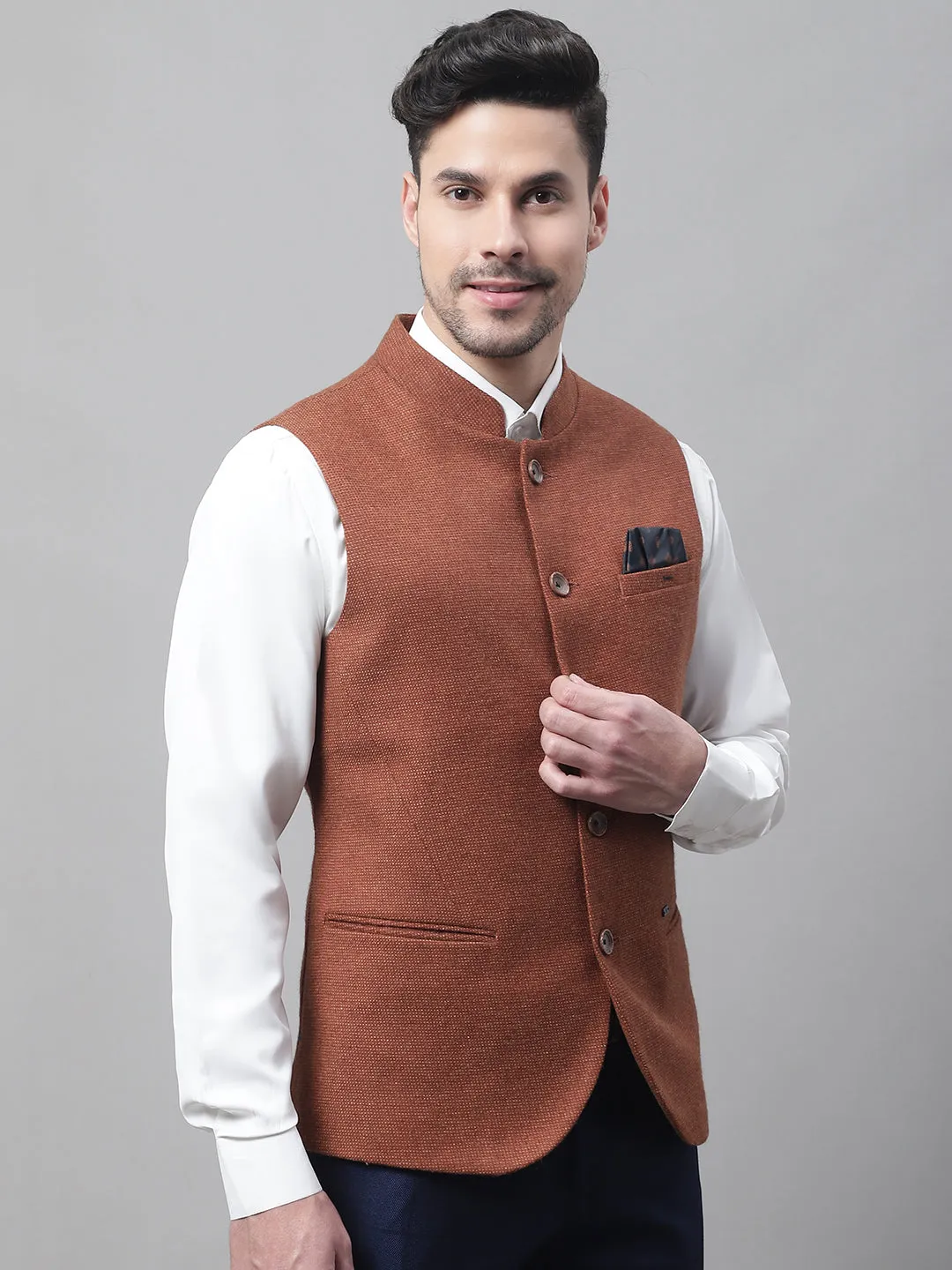 Men's Rust Waist Coat