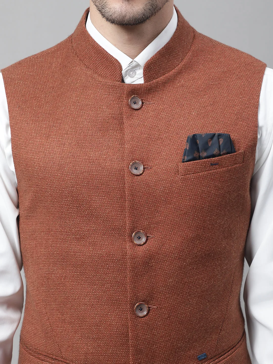 Men's Rust Waist Coat