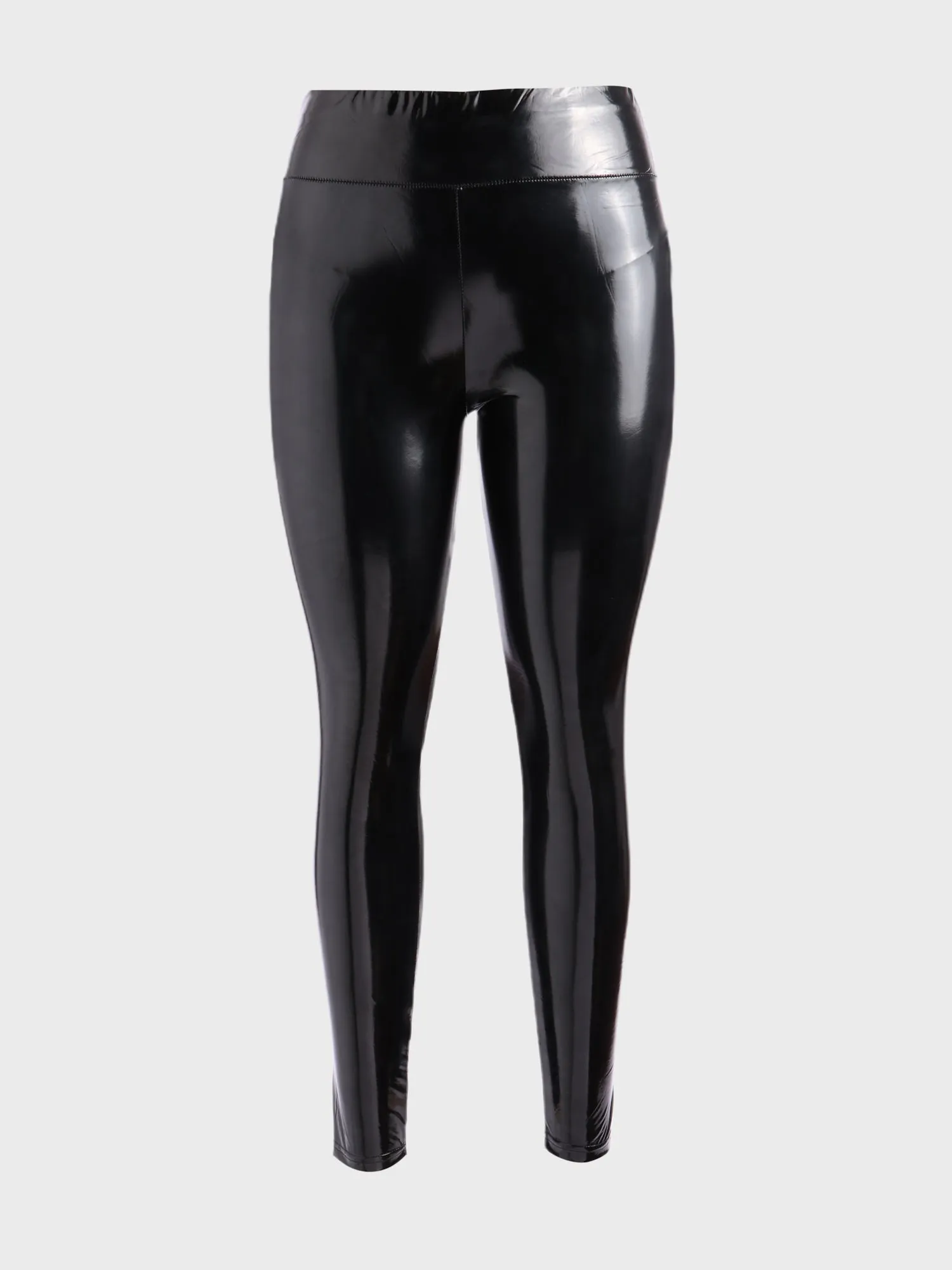 Midsize Shiny Skinny Leather Pants