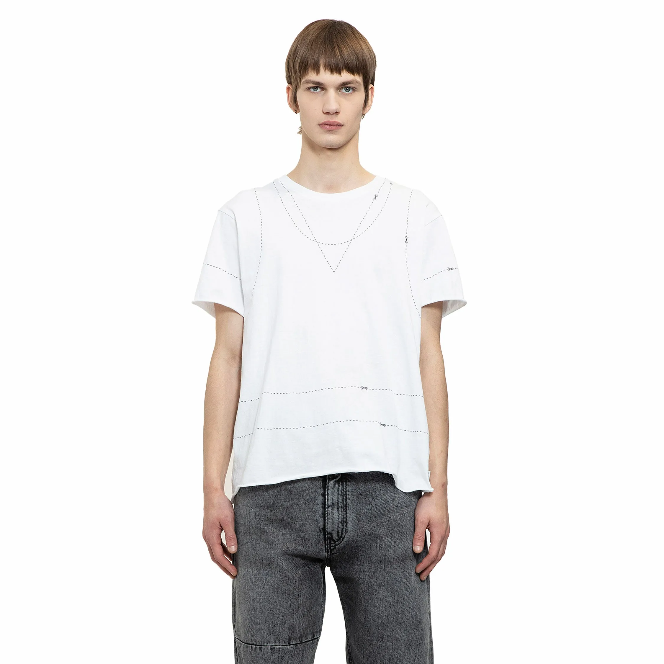 MM6 MAISON MARGIELA MAN WHITE T-SHIRTS & TANK TOPS