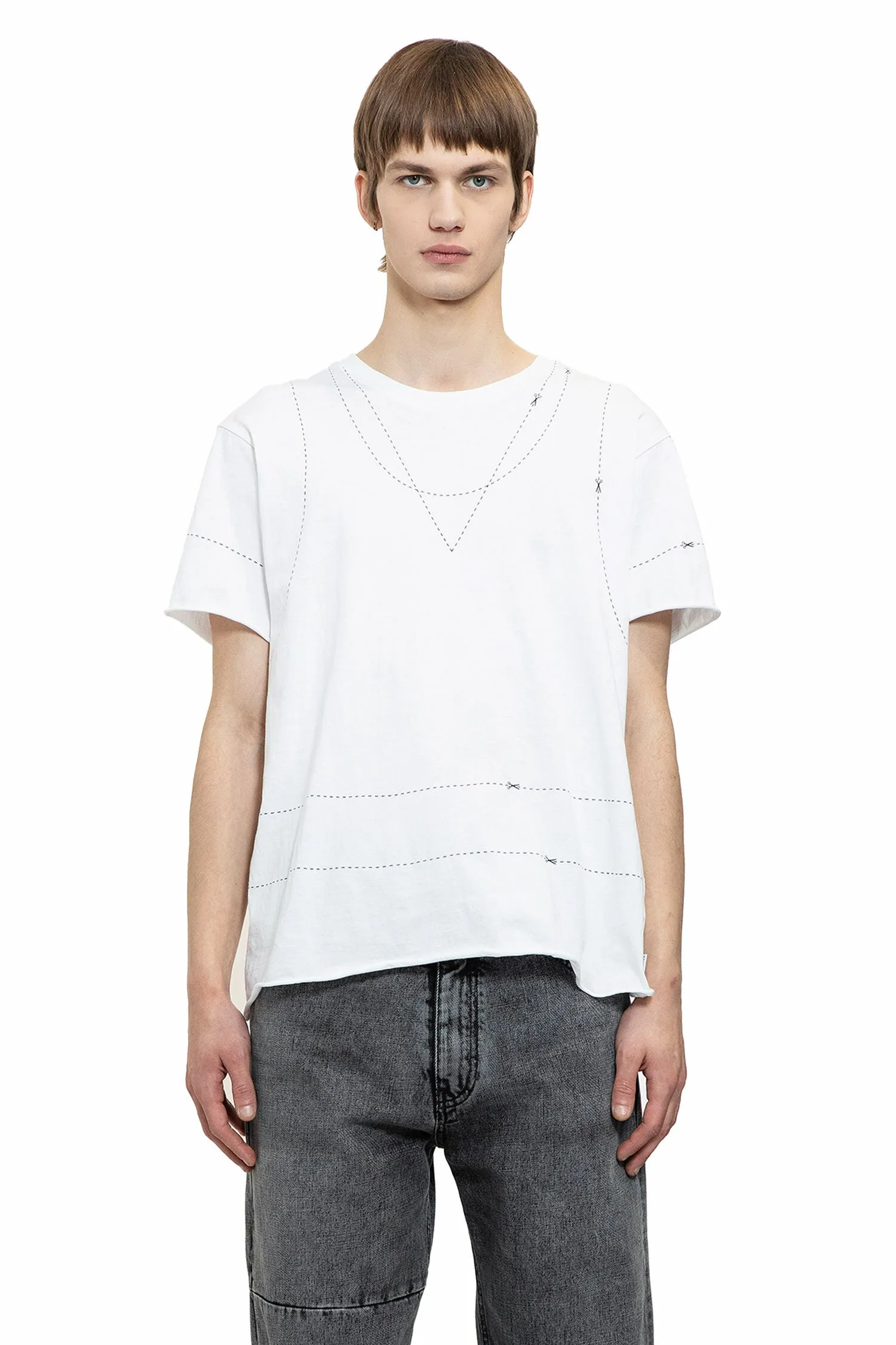 MM6 MAISON MARGIELA MAN WHITE T-SHIRTS & TANK TOPS