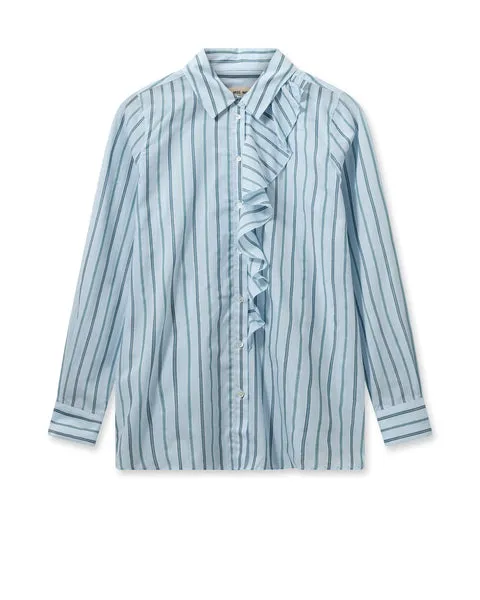 Mos Mosh Cashmere Blue Keva Stripe Shirt