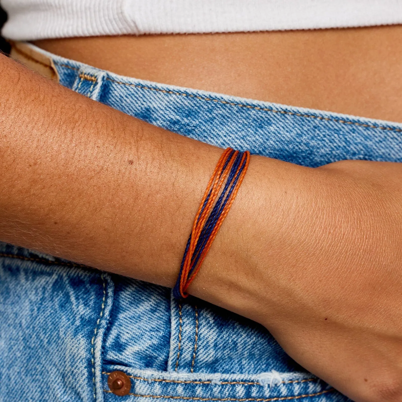 Navy & Orange Bracelet