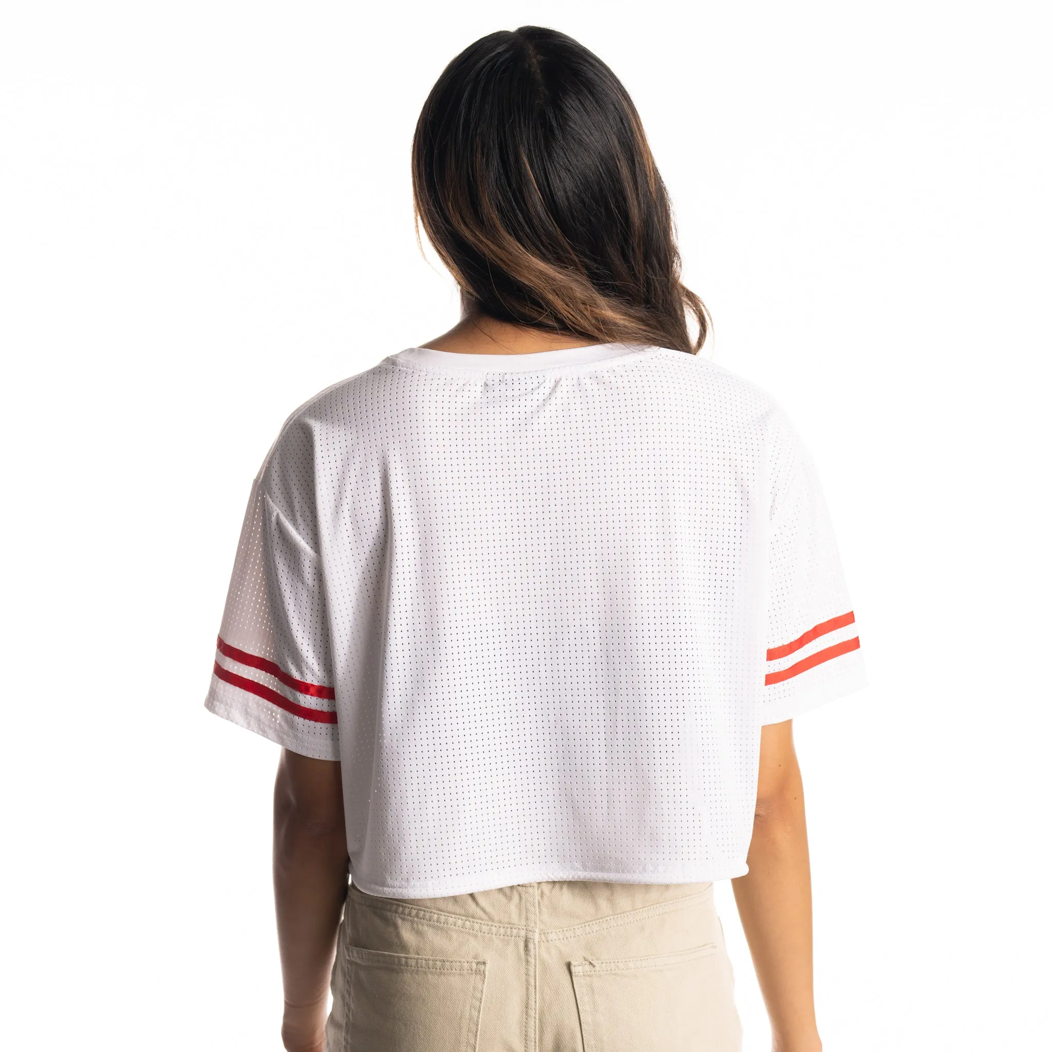 Ohio State Buckeyes Perforated Crop Tee