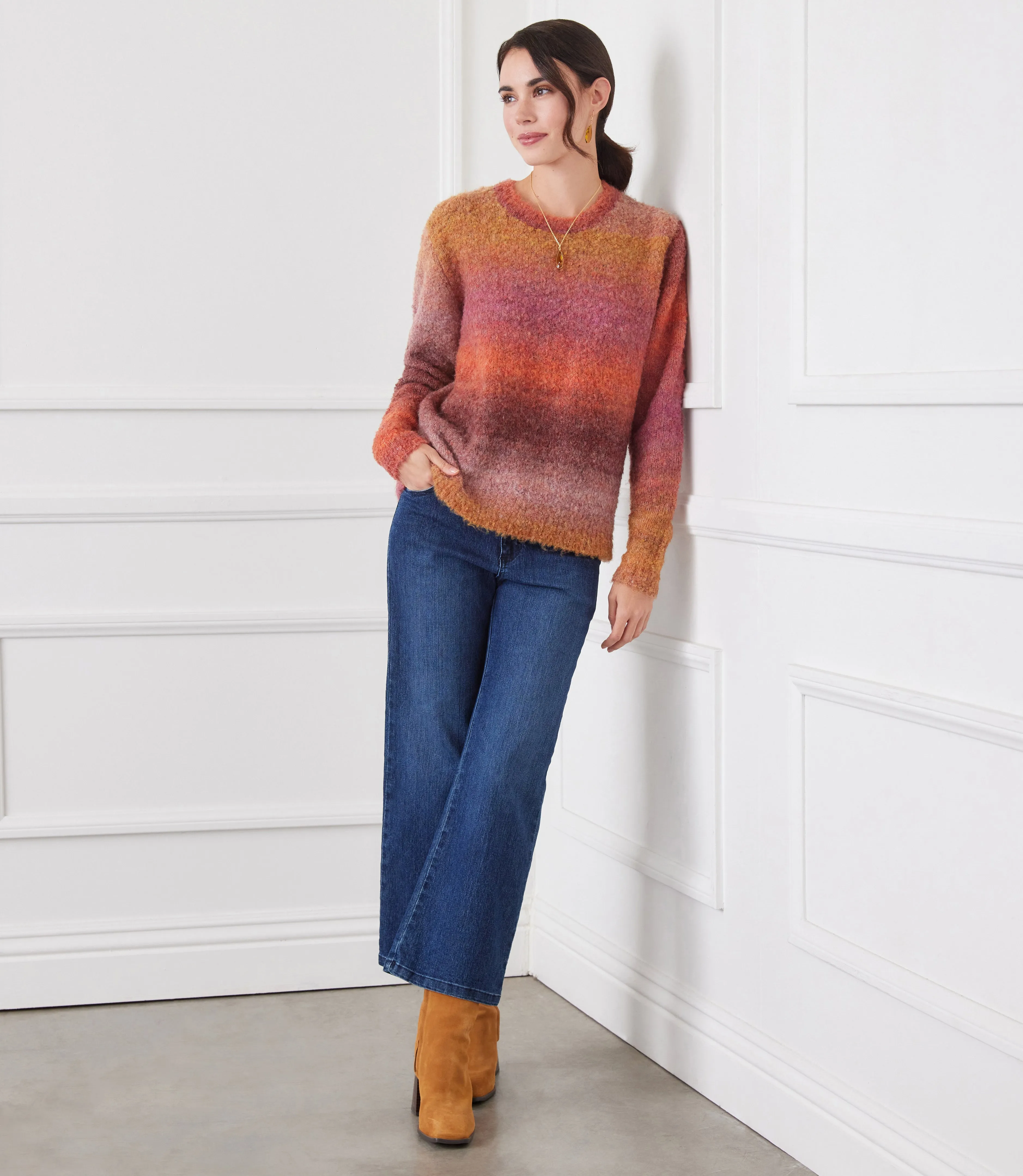 Ombre Boucle Sweater