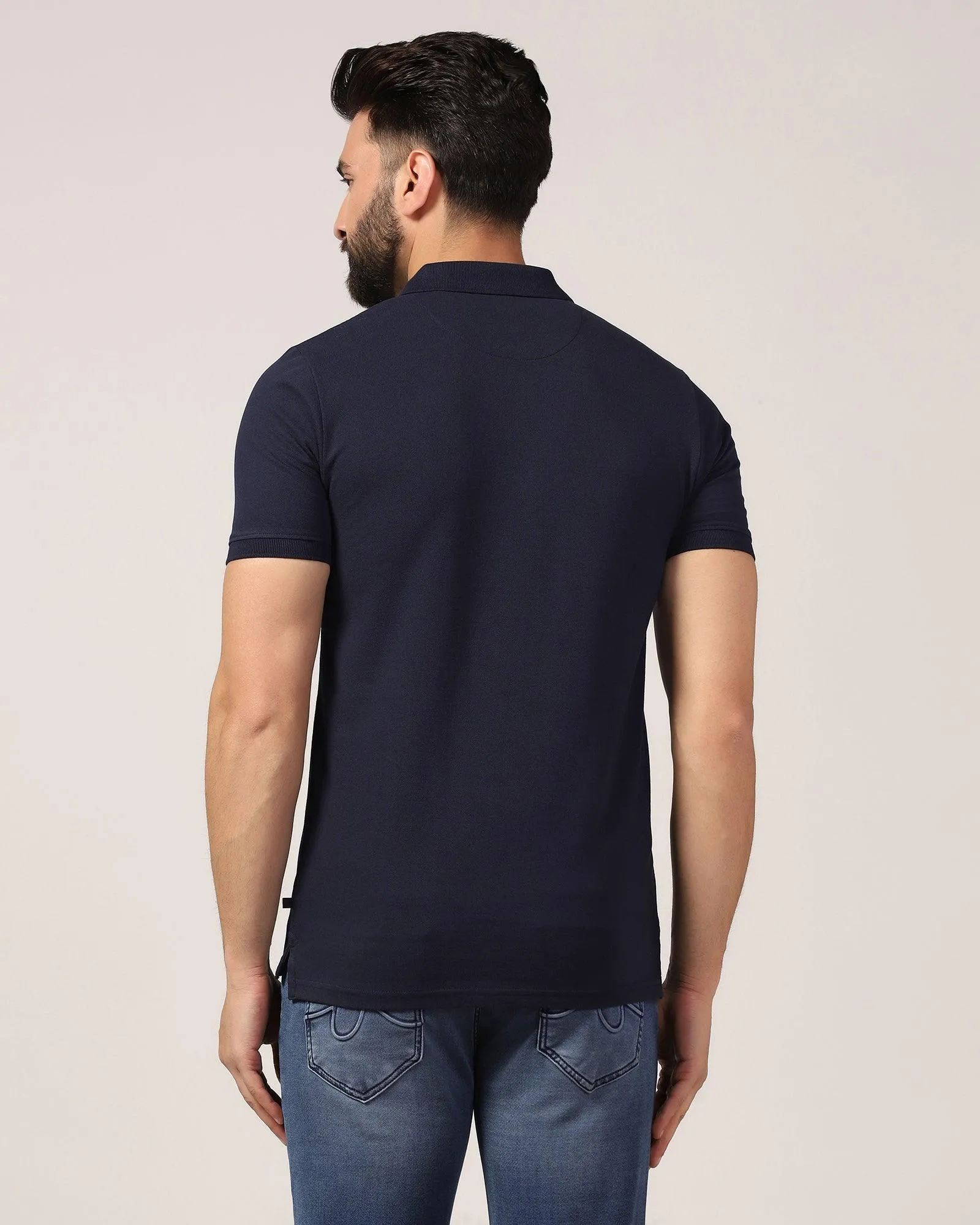 Polo Navy Printed T-Shirt - Blick