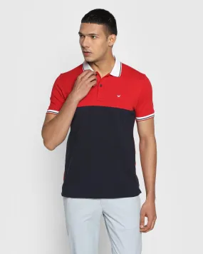 Polo Red Solid T-Shirt - Helium