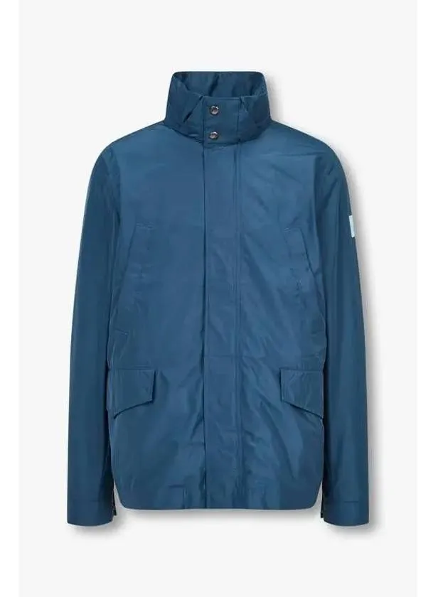 PS Hidden Hooded Packable Jacket Blue