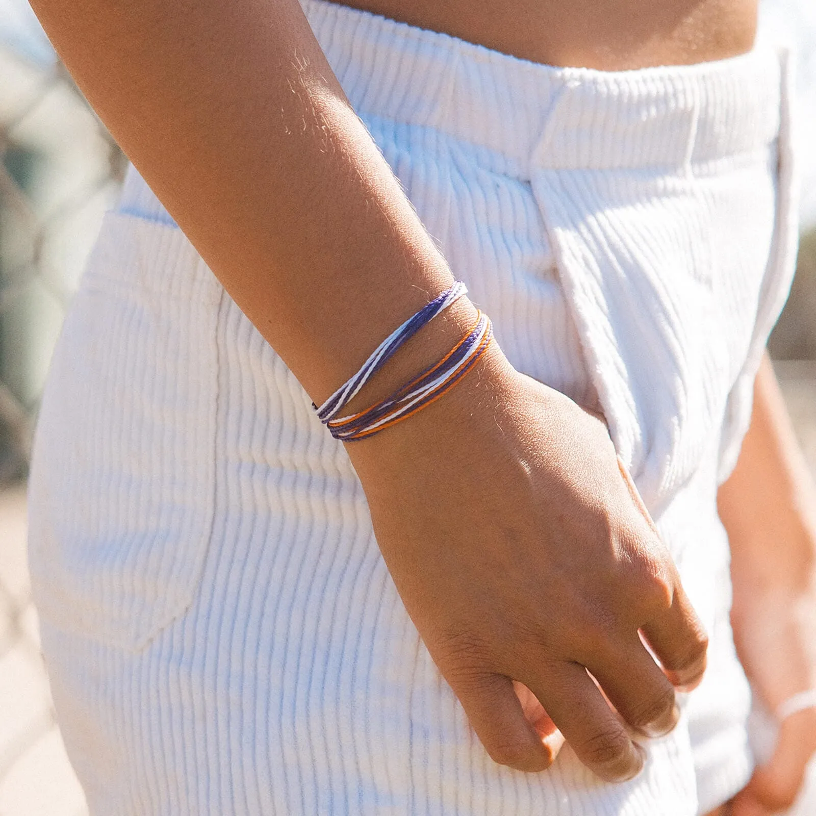 Purple & White Bracelet