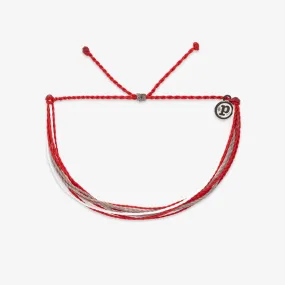 Red, White & Grey Bracelet