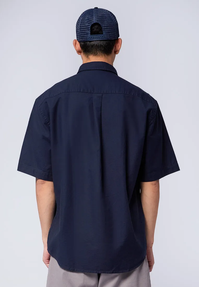 Relaxed Fit Short Sleeve Oxford Shirt