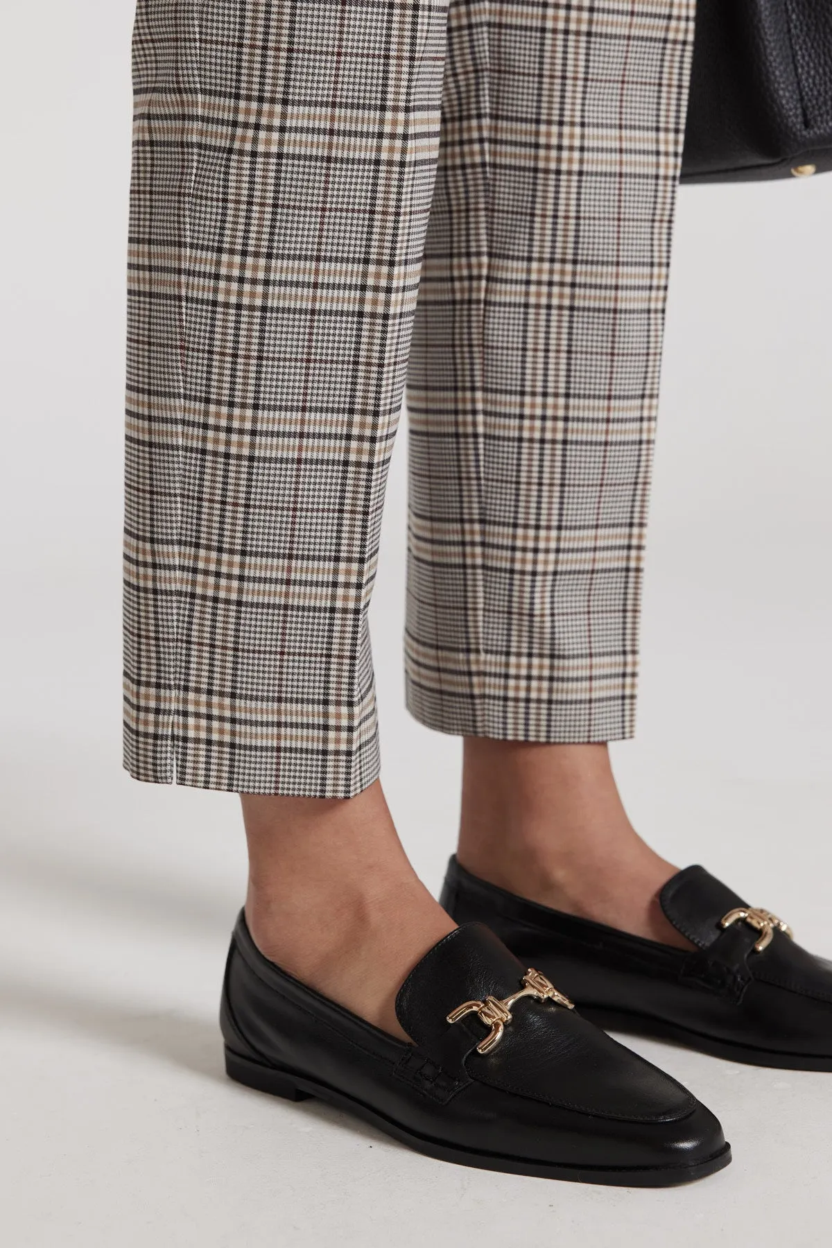 Roman Check Pant - Camel Check