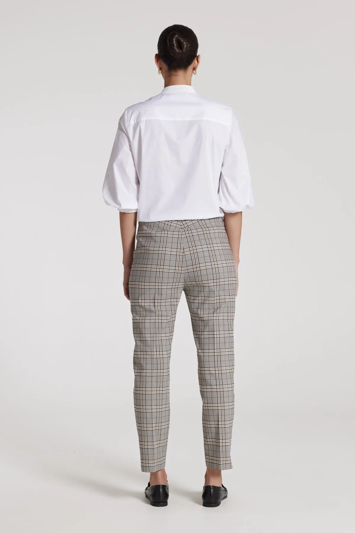 Roman Check Pant - Camel Check