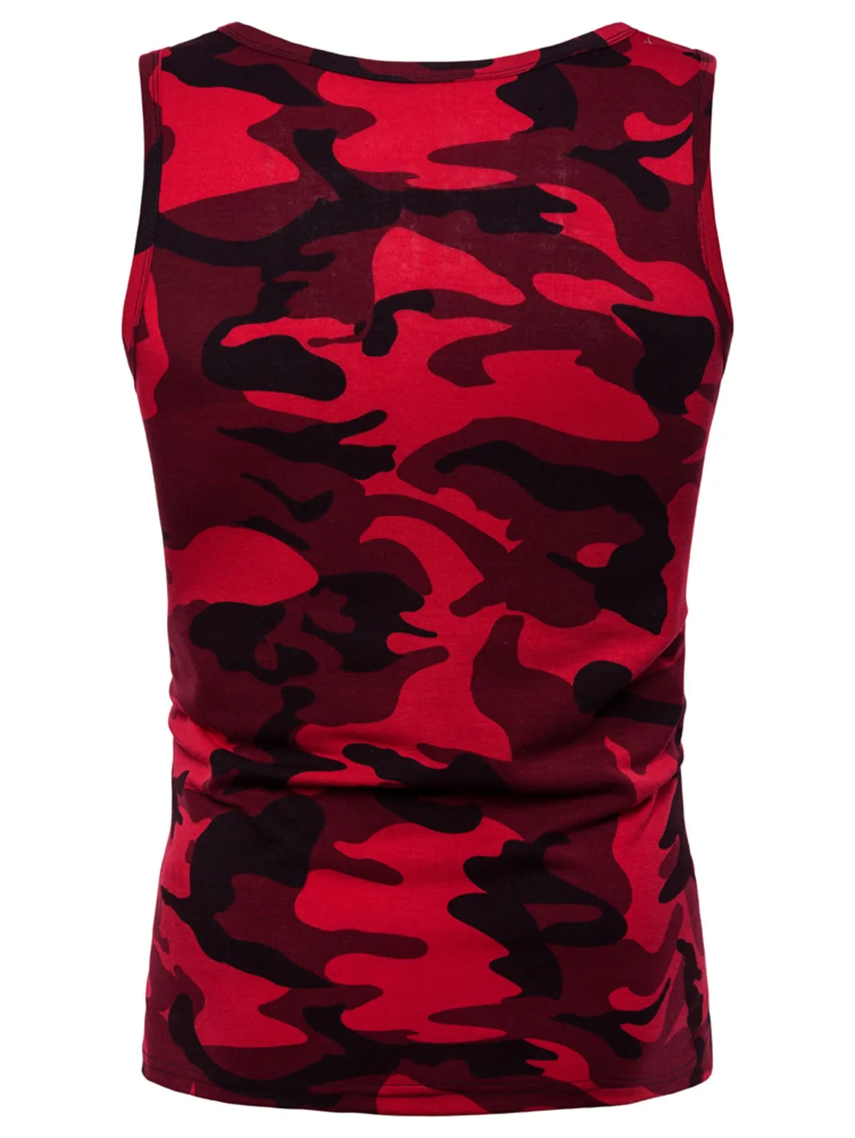 Round Neck Camo Tank Top