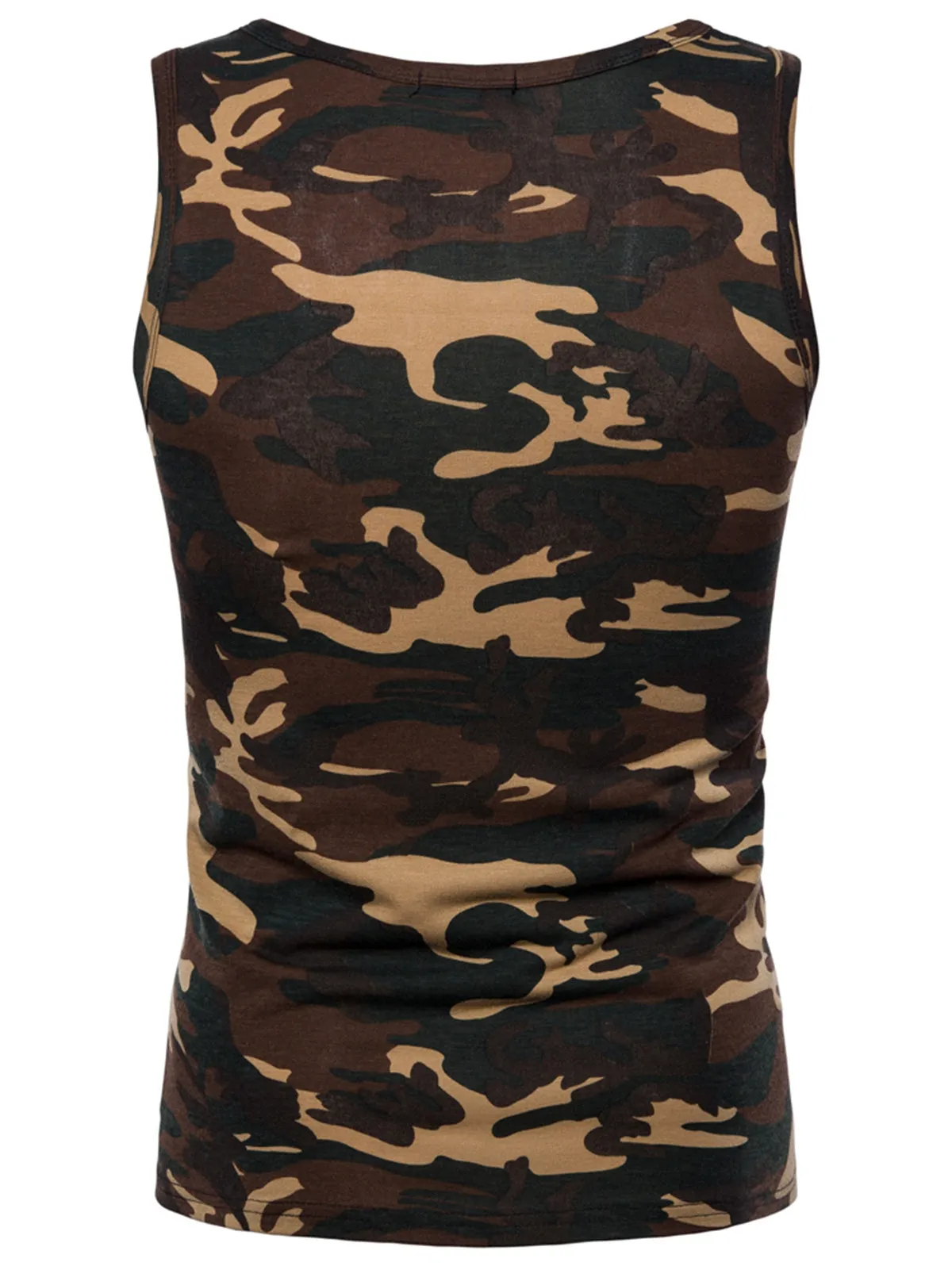 Round Neck Camo Tank Top