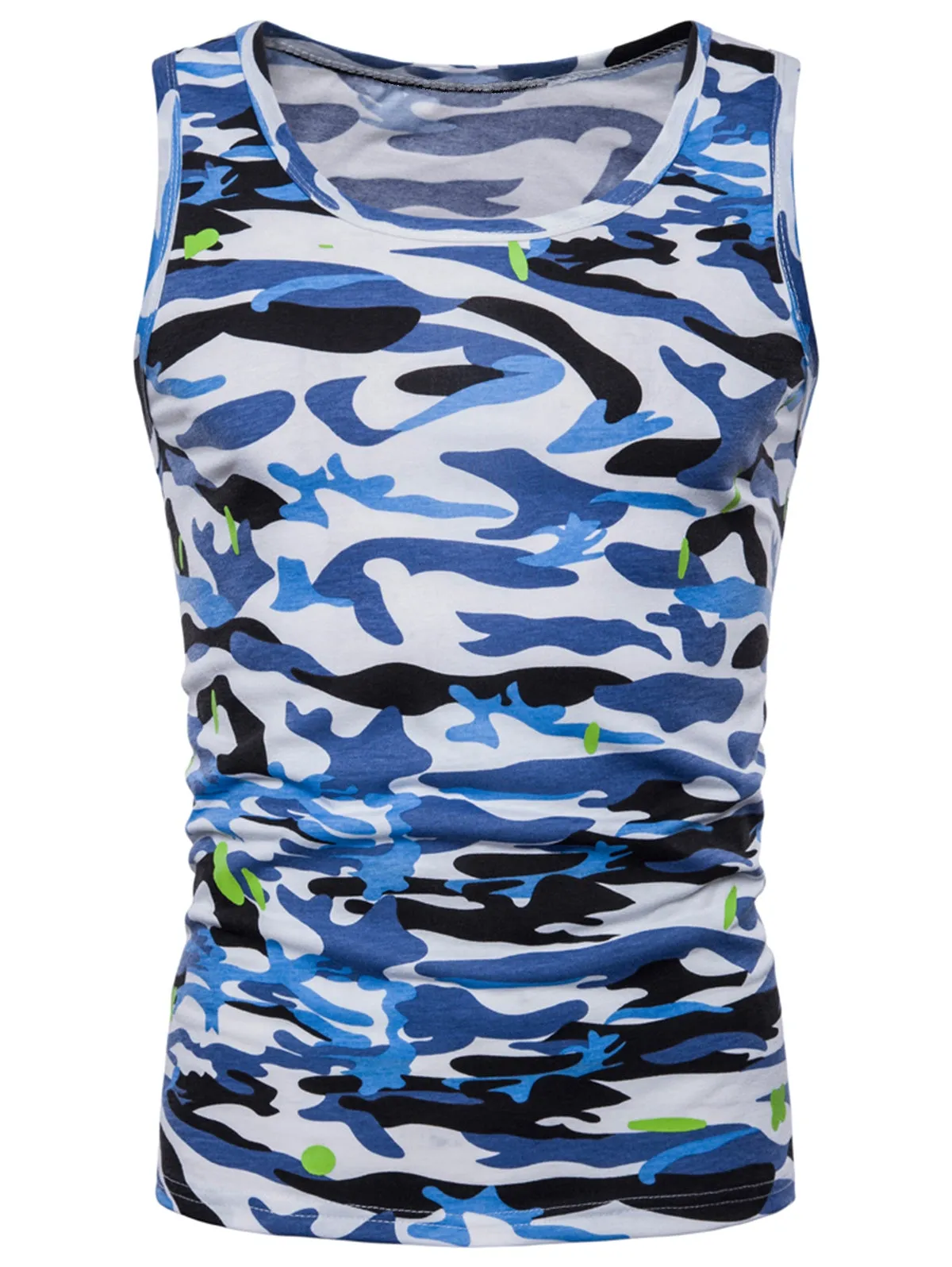 Round Neck Camo Tank Top