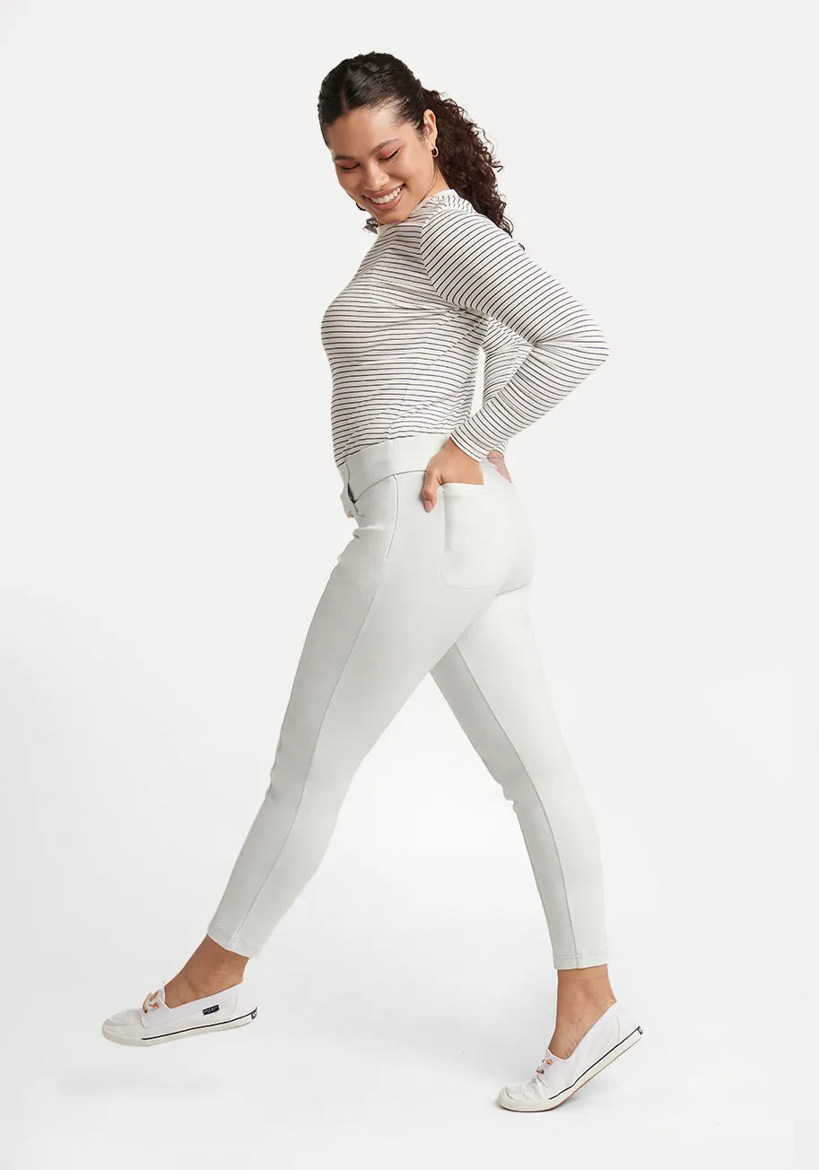 Skinny-Leg | High-Waist Dress Pant Yoga Pants (Moonlight)