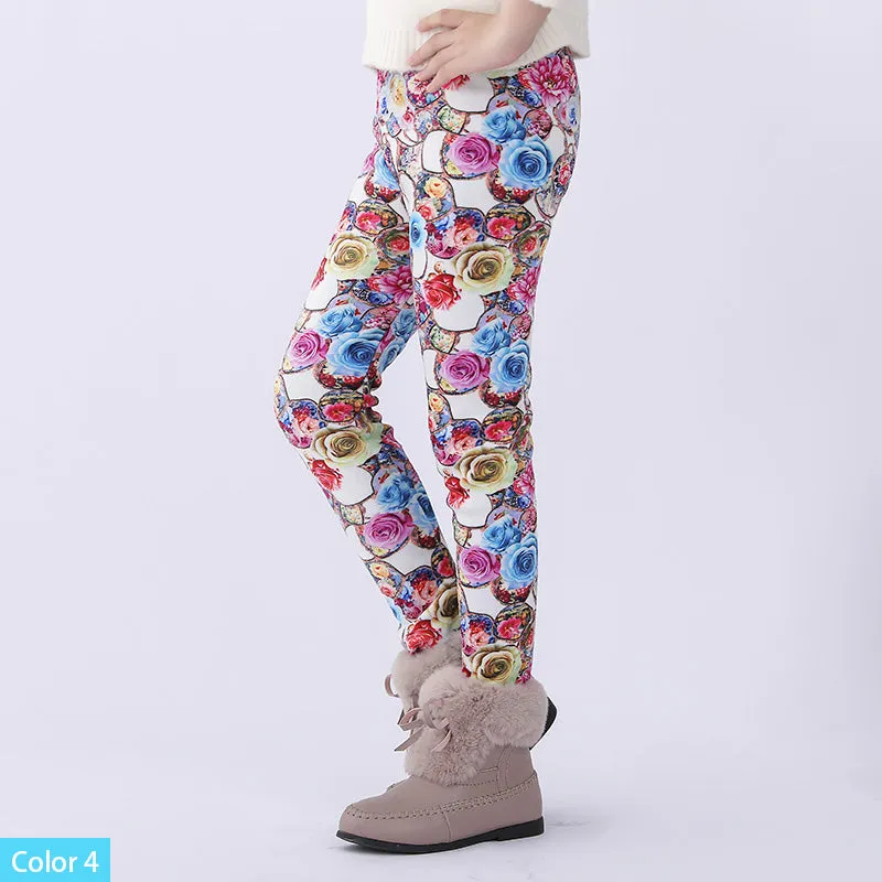 Skinny Print Flower Leggings