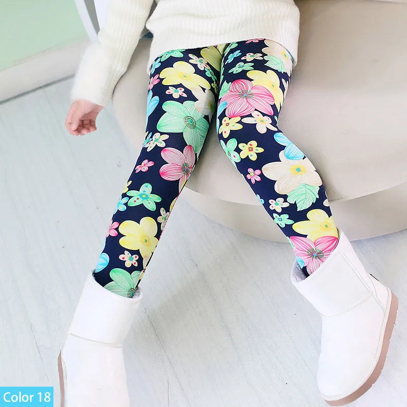 Skinny Print Flower Leggings