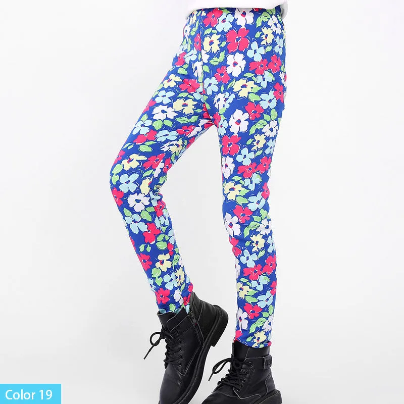 Skinny Print Flower Leggings