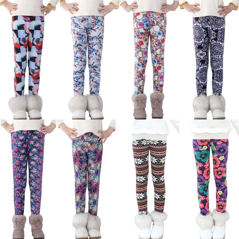 Skinny Print Flower Leggings