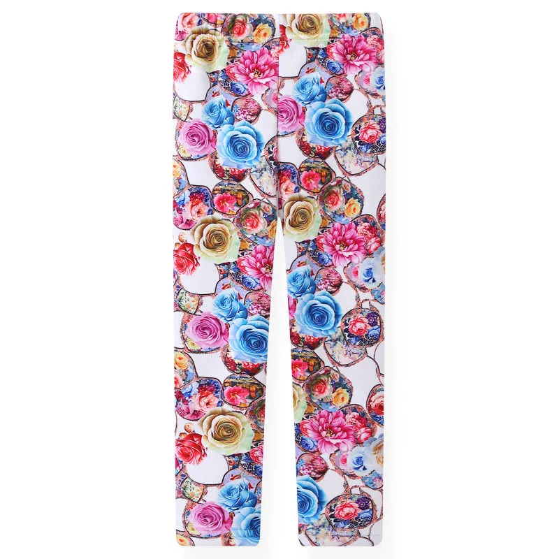 Skinny Print Flower Leggings