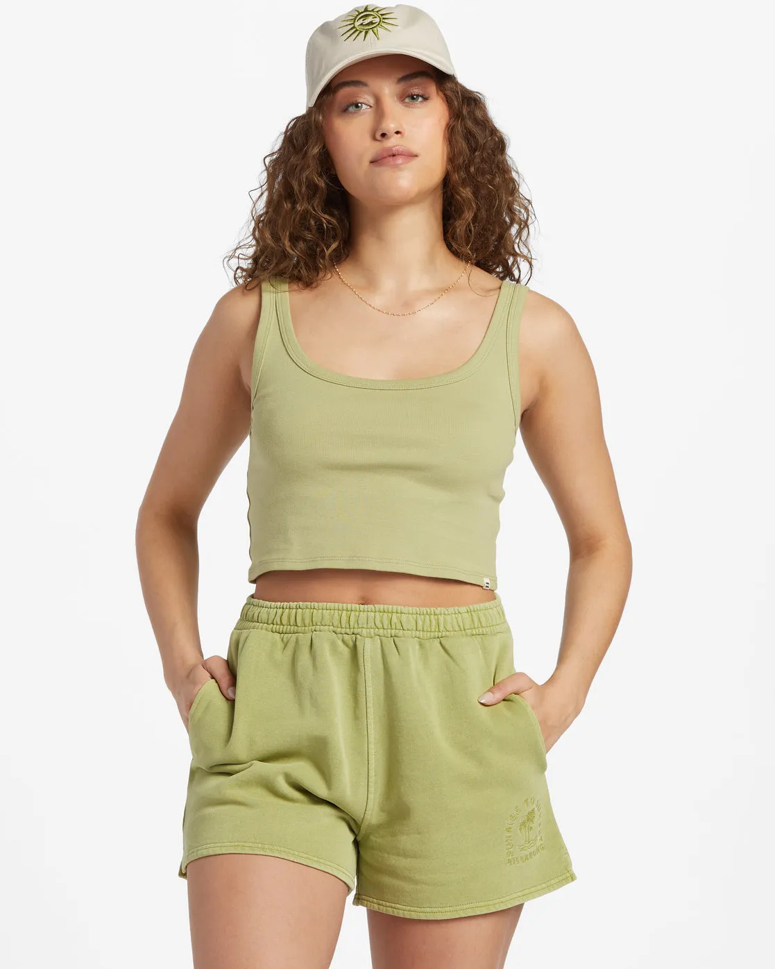 Sun Goddess Tank Knit - Avocado