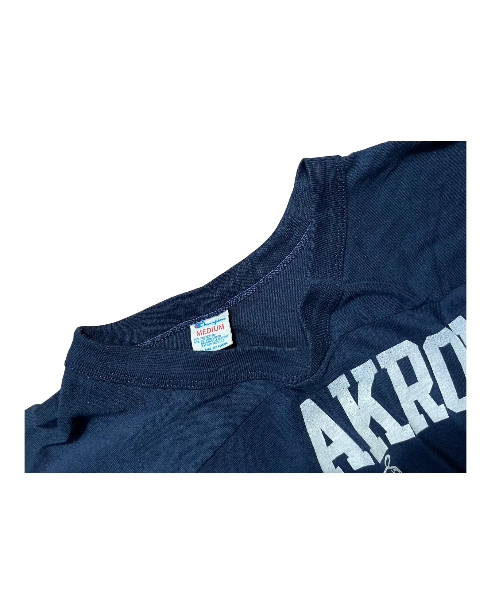 Vintage Champion Akron U Basketball 3/4 Sleeve