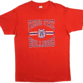 VINTAGE CHAMPION FRESNO STATE BULLDOGS TEE SHIRT EARLY 1980S MEDIUM MADE IN USA