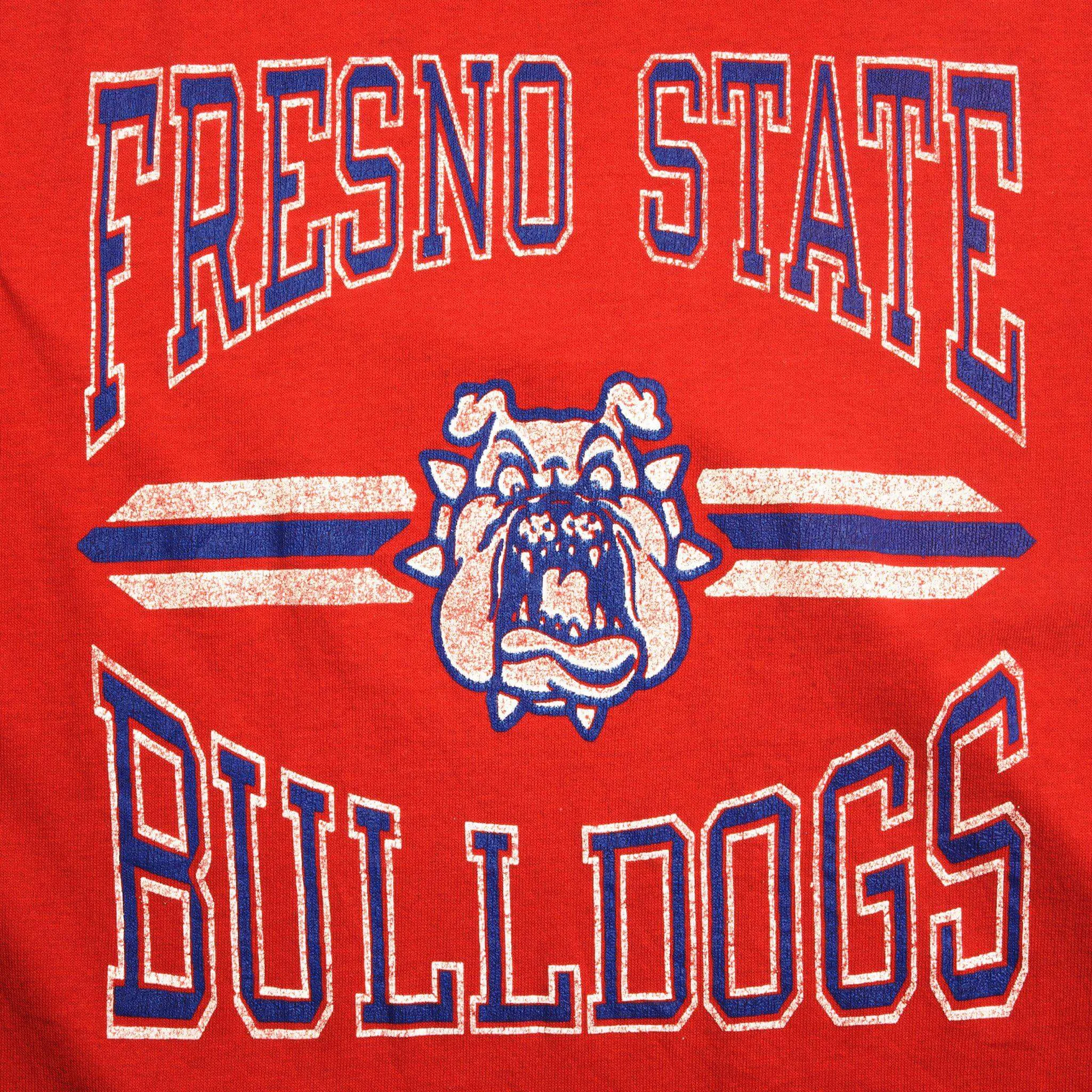 VINTAGE CHAMPION FRESNO STATE BULLDOGS TEE SHIRT EARLY 1980S MEDIUM MADE IN USA