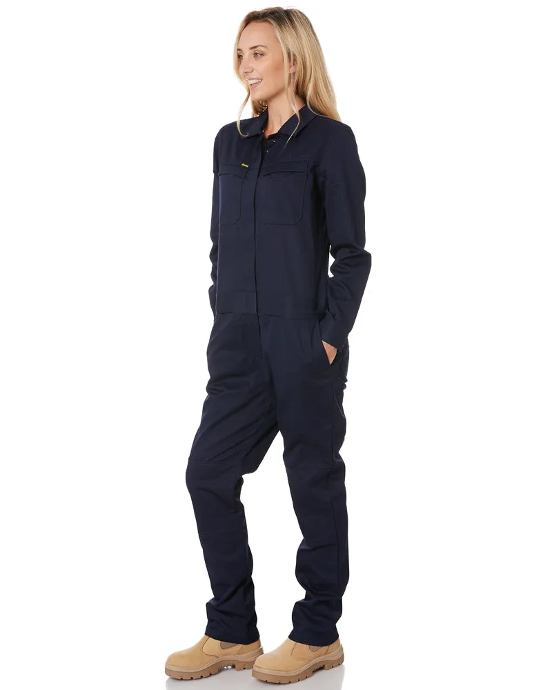 Womens Cotton Drill Coverall  - Navy