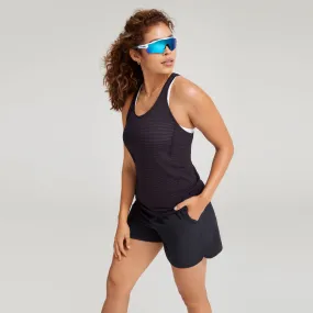 Women's Natural Run Tank - Natural Black