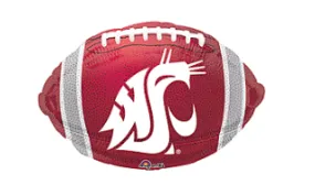 WSU Cougars Single Foil Football Balloon 18