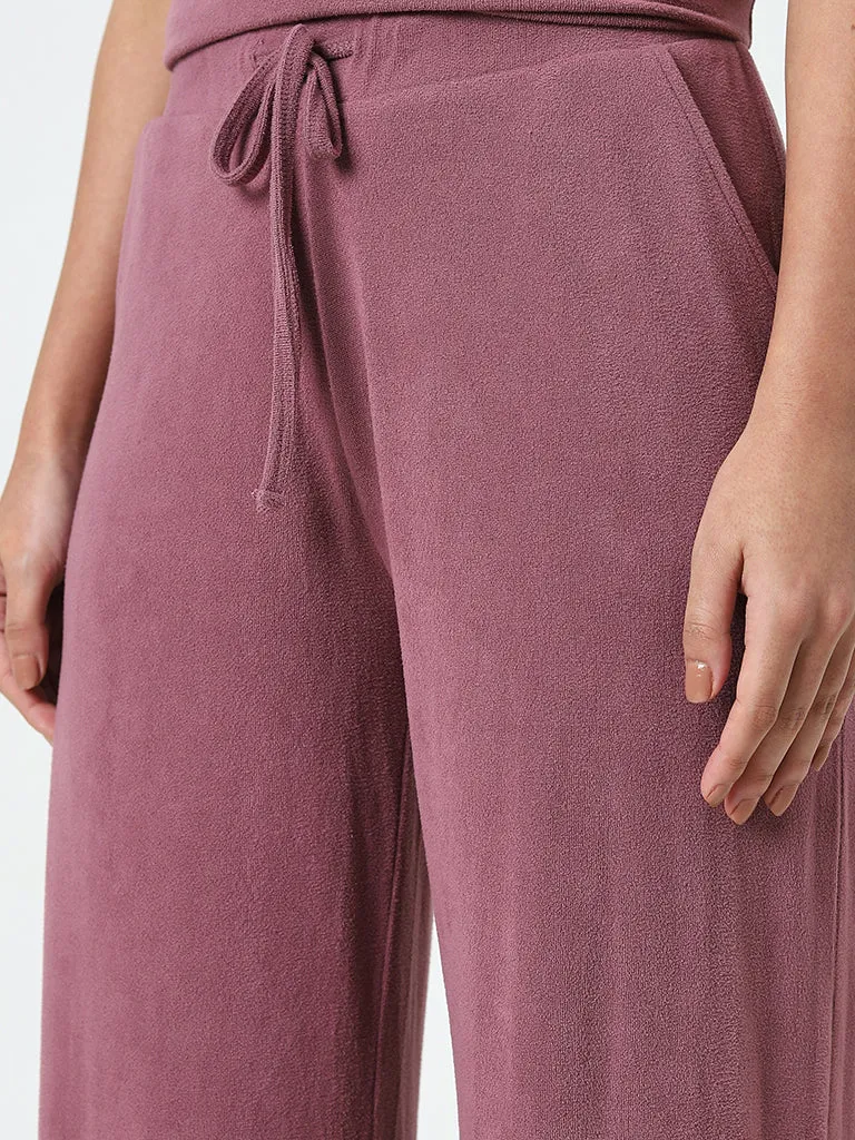 Wunderlove Mauve High-Rise Lounge Pants