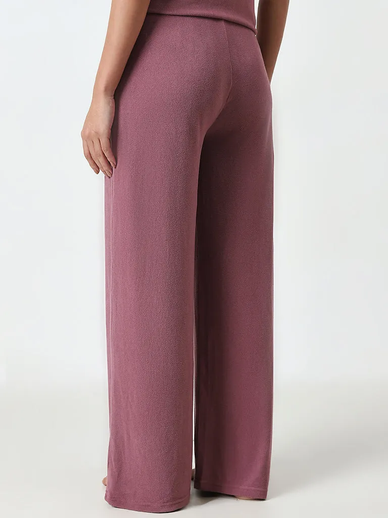 Wunderlove Mauve High-Rise Lounge Pants