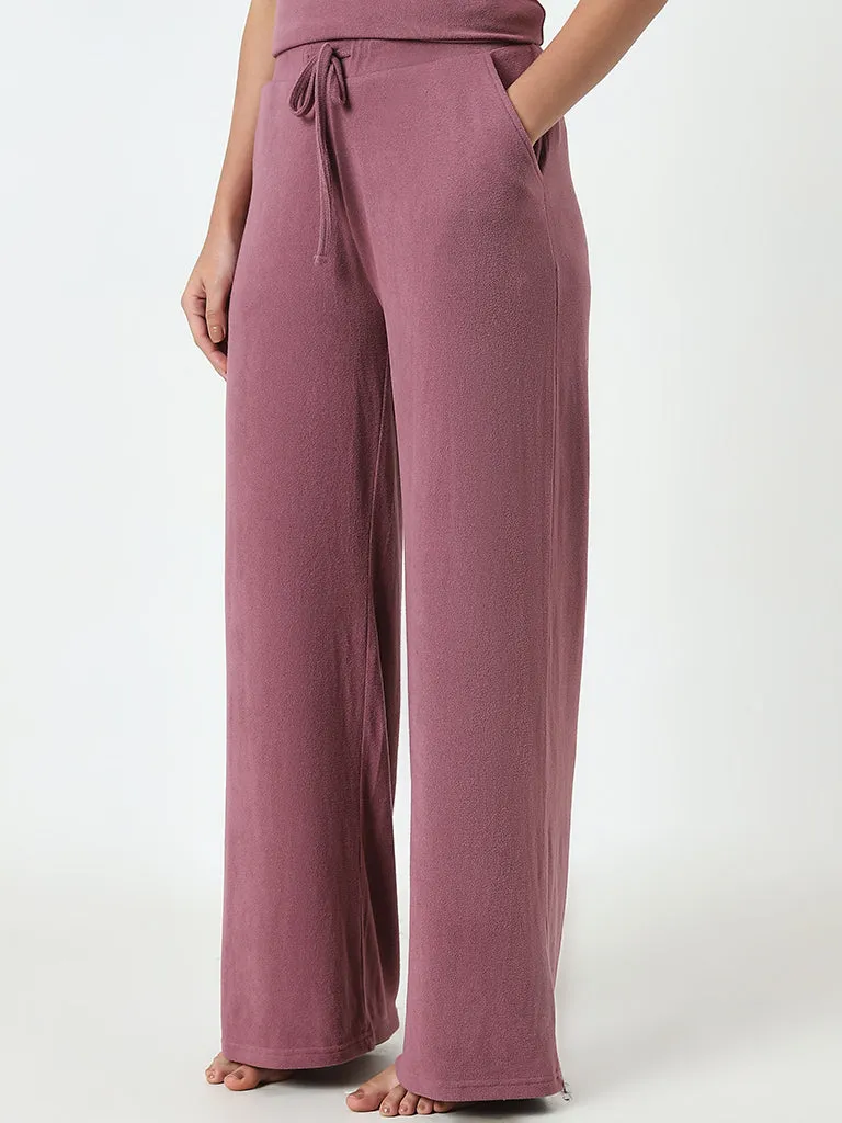 Wunderlove Mauve High-Rise Lounge Pants